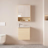 Hera Timber Look Tas Oak 550mm Slimline Ensuite Wall Hung Small Bathroom Vanity with Ceramic Basin - RJ Bathroom