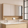 Hera Timber Look Tas Oak 1200mm Mirror Shaving Cabinet with Shelf - RJ Bathroom