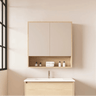 Hera Timber Look Tas Oak 750mm Mirror Shaving Cabinet with Shelf - RJ Bathroom