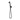 Ikon Clasico Hampton Matte Black Handheld Shower Head - Wall Outlet Bracket (HPA868-101-1MB)
