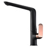 Ikon Kara Matte Black & Rose Gold Kitchen Sink Mixer Tap 314mm