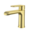 Ikon Kara Brushed Gold Basin Mixer Tap 154mm