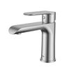Ikon Kara Brushed Nickel Basin Mixer Tap 154mm