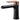 Ikon Kara Matte Black & Rose Gold Basin Mixer Tap 154mm