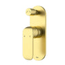 Ikon Kara Brushed Gold Shower Wall Mixer with Diverter 204mm