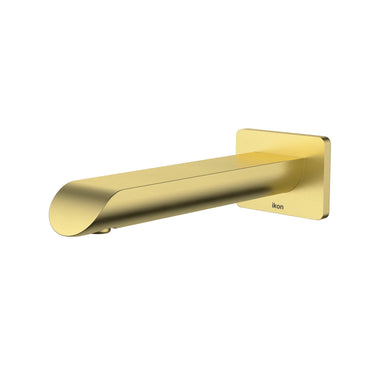 Ikon Kara Brushed Gold Bath Spout 197mm