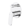 Ikon Sulu II Chrome bath and shower mixer with diverter round plate trim kit