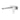 Ikon Sulu II Brushed Nickel wall basin mixer with spout on single backplate