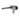 Ikon Sulu II Gun Metal wall basin mixer with spout on single backplate