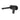 Ikon Sulu II Matte Black wall basin mixer with spout on single backplate