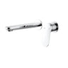 Ikon Sulu II Chrome Wall Basin Mixer Trim Kit with separate cover plates