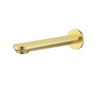 Ikon Sulu II Brushed Gold Bath Spout 226mm wall mounted bath outlet