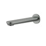 Ikon Sulu II Gun Metal Bath Spout 226mm wall mounted bath outlet