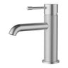 Ikon Linie Fluted Brushed Nickel Basin Mixer
