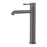 Ikon Linie Fluted Gun Metal Tall Basin Mixer