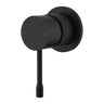 Ikon Linie Fluted Matte Black Shower Mixer