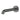 Ikon Linie Fluted Gun Metal Bath Spout