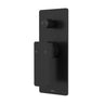Ikon Ceram Matte Black wall mixer with diverter