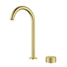 Ikon Soko Fluted Brushed Gold Kitchen Mixer Tap - HYB77-108BG