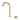 Ikon Soko Fluted Brushed Gold Basin Mixer Tap - HYB77-208BG