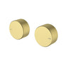 Ikon Soko Fluted Brushed Gold Shower Taps Wall Top Assemblies - HYB77-9902BG