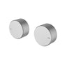 Ikon Soko Fluted Brushed Nickel Shower Taps Wall Top Assemblies - HYB77-9902BN