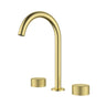 Ikon Soko Fluted Brushed Gold Basin Tap Set - HYB77-9904BG