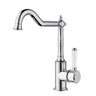 Ikon Clasico Hampton Chrome Sink Mixer Hook Spout - Ceramic Handle