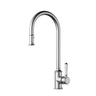 Ikon Clasico Hampton Brushed Nickel Pull-Out Sink Mixer - Ceramic Handle