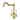 Ikon Clasico Hampton Brushed Gold Twin Handle Sink Mixer - Ceramic Handle