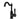 Ikon Clasico Hampton Matte Black Tall Basin Mixer Hook Spout