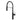 Ikon Hali Matte Black Pull Out Kitchen Sink Mixer Tap, front view