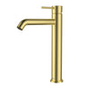 Ikon Hali Brushed Gold Tall Basin Mixer Tap, front view