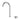 Ikon Hali Chrome Gooseneck Tall Basin Mixer Set, front view