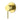 Ikon Hali Brushed Gold Shower Wall Mixer, front view