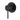 Ikon Hali Matte Black Shower Wall Mixer, front view