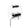 Ikon Hali Chrome Shower Wall Mixer with Diverter, front view