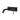 Ikon Hali Matte Black Wall Basin Mixer Set 225mm Spout Curved, front view