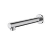 Ikon Hali Chrome Bath Spout 192mm Straight, front view
