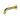 Ikon Hali Brushed Gold Bath Spout 175mm Curved, front view