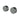 Ikon Hali Gun Metal Shower Wall Taps, front view