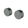 Ikon Hali Gun Metal Shower Wall Taps, front view