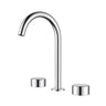 Ikon Hali Chrome Basin Tap Set, front view