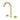Ikon Hali Brushed Gold Basin Tap Set, front view
