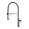 Ikon Scotia Chrome Pull-Out Kitchen Sink Mixer, front view