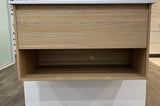 Timber Grain Oak All Drawer with Shelf 750mm Wall-hung Vanity - RJ Bathroom