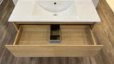 Timber Grain Oak All Drawer with Shelf 750mm Wall-hung Vanity - RJ Bathroom