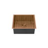 Kliff 440x440mm Brushed Bronze single bowl kitchen sink
