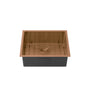 Kliff 580x440mm Brushed Bronze single bowl kitchen sink