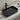 Kliff 605mm rectangular above counter basin in matte black on a bathroom vanity top